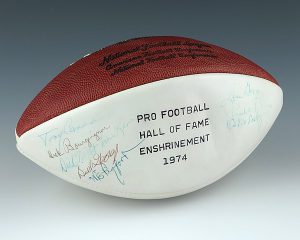 Diyanni Homes Pro Football Hall of Fame autographed football Canton Ohio