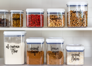 Label everything in your customized Diyanni Homes pantry