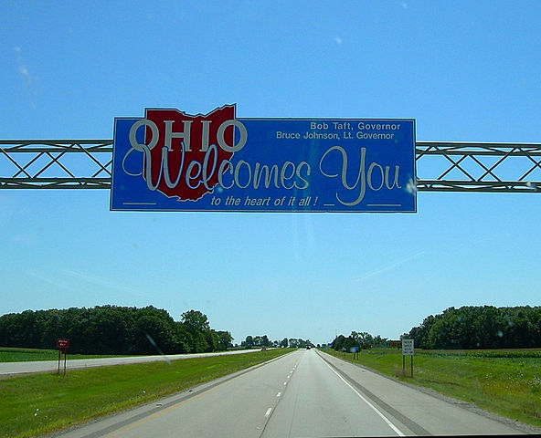 Diyanni Homes Ohio welcome sign over interstate
