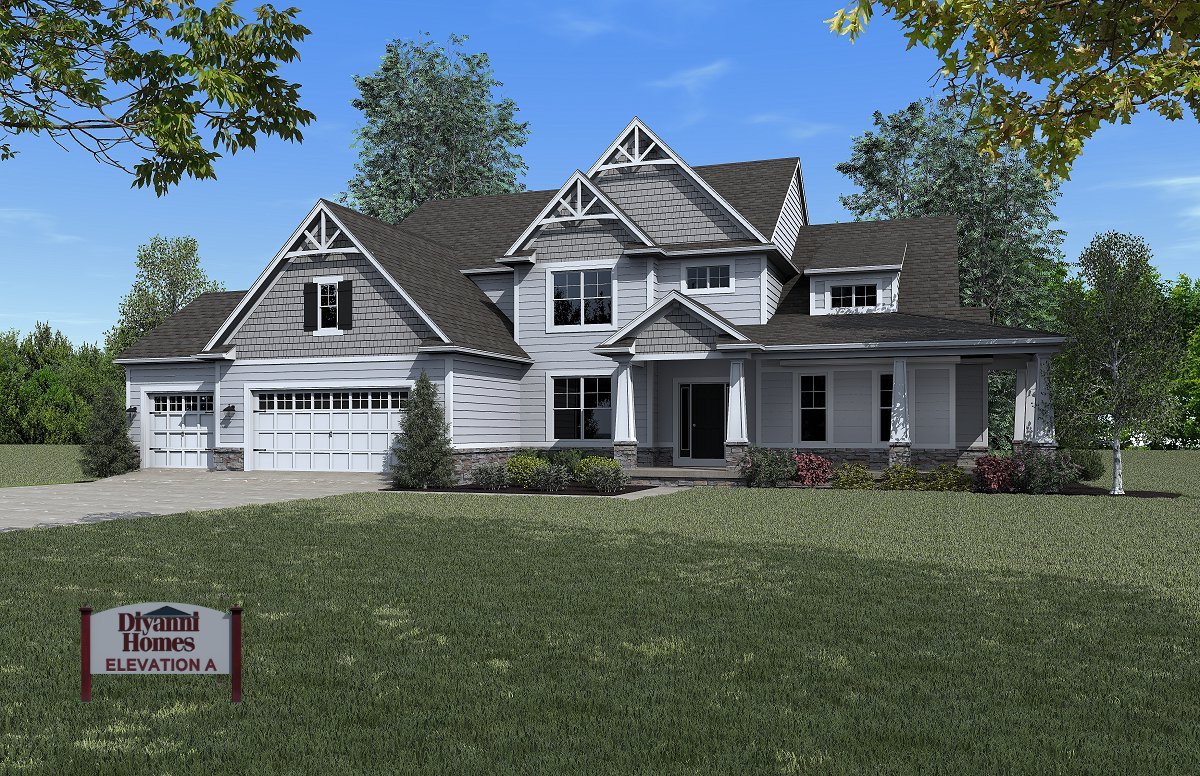 Rendering of Diyanni model home in Louisville KY