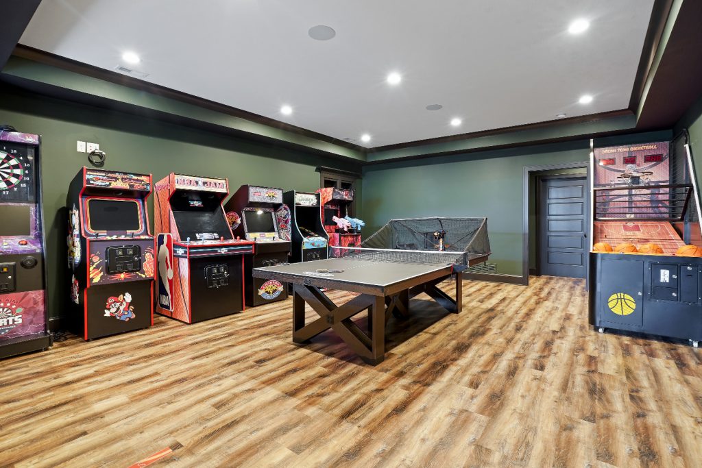 Flexible custom home building trends include game rooms, listening rooms, spa retreats, to name a few. 